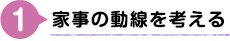 1）家事の動線を考える